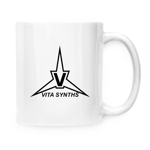 Hrnek malý bílý s potiskem Hrnek VITA SYNTHS - White