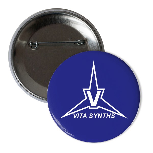 Odznáček  s potiskem Placka VITA SYNTHS - Blue