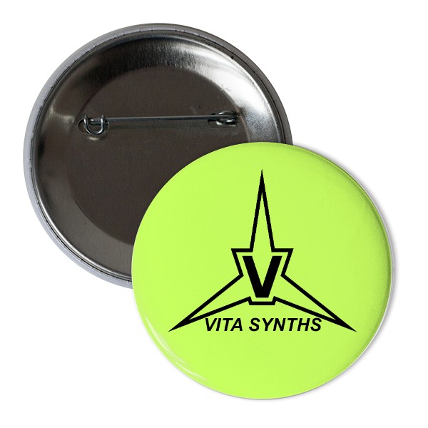 Odznáček  s potiskem Placka VITA SYNTHS - Lime